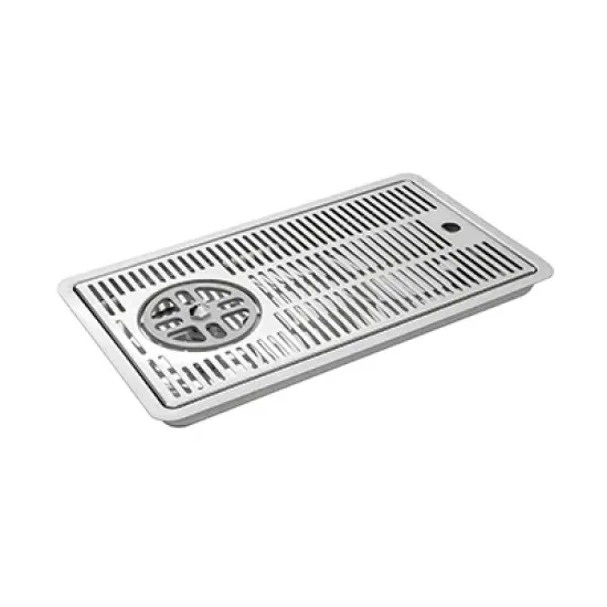 Sisseehitatav tilkumisalus klaasipesuriga ja äravooluga