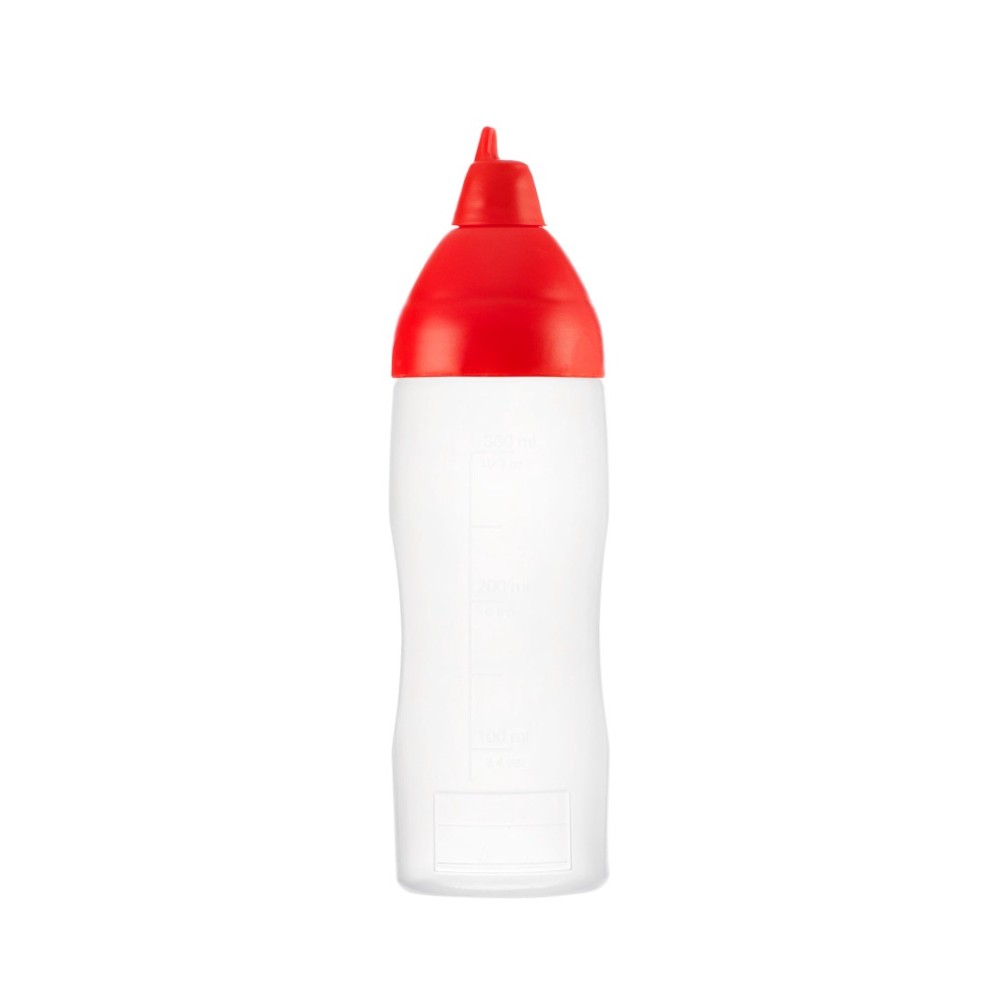 Sauce dispenser non drip red 350 ml 