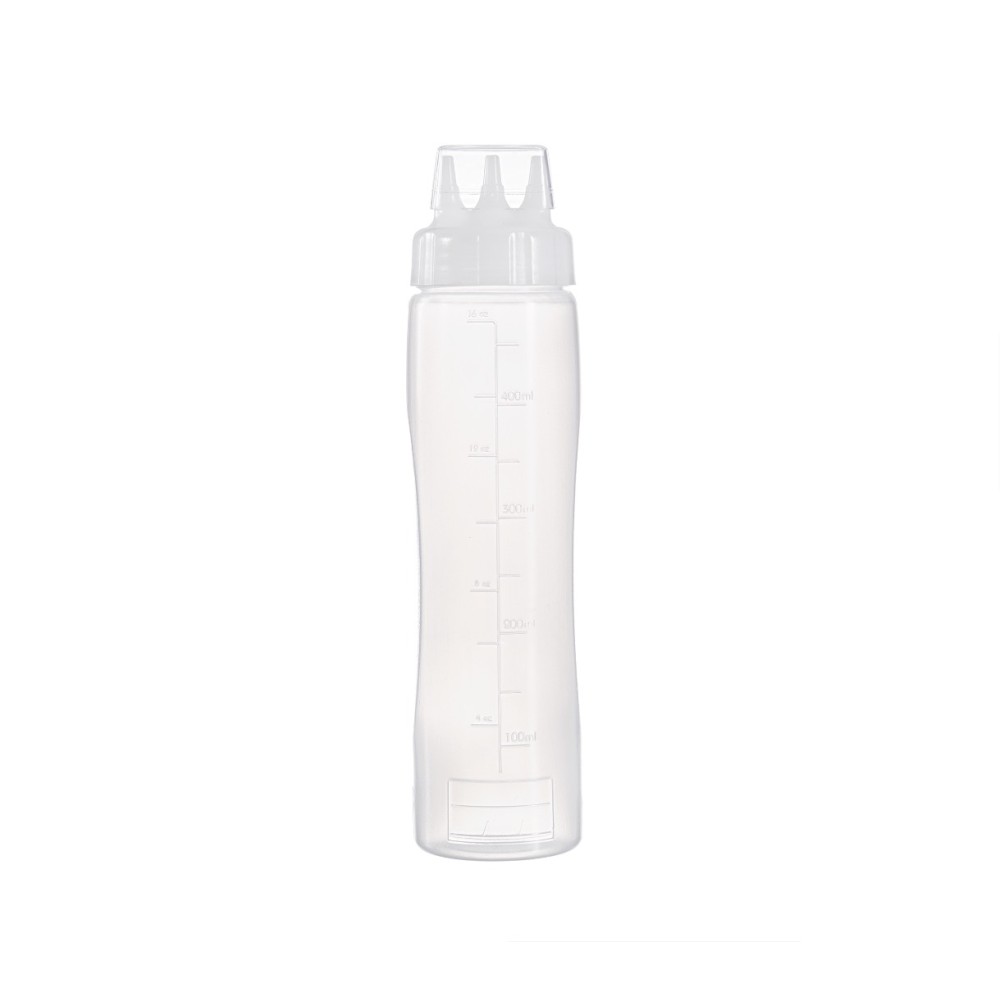 Squeeze sauce bottle 3 nozzle 50 cl