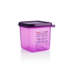 GN 1/6 h-150mm Anti allergic polypropylene airtight containers