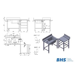 Prewash table