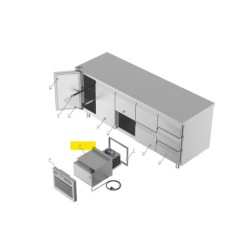 Guide for refrigerated table grill