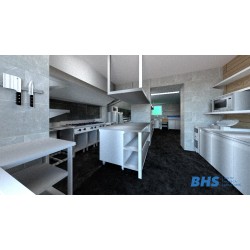 3D kitchen cafe Baltezers