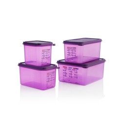 GN 1/6 h-150mm Anti allergic polypropylene airtight containers