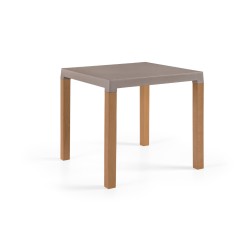 Table DIVA , legs in natural beech wood.