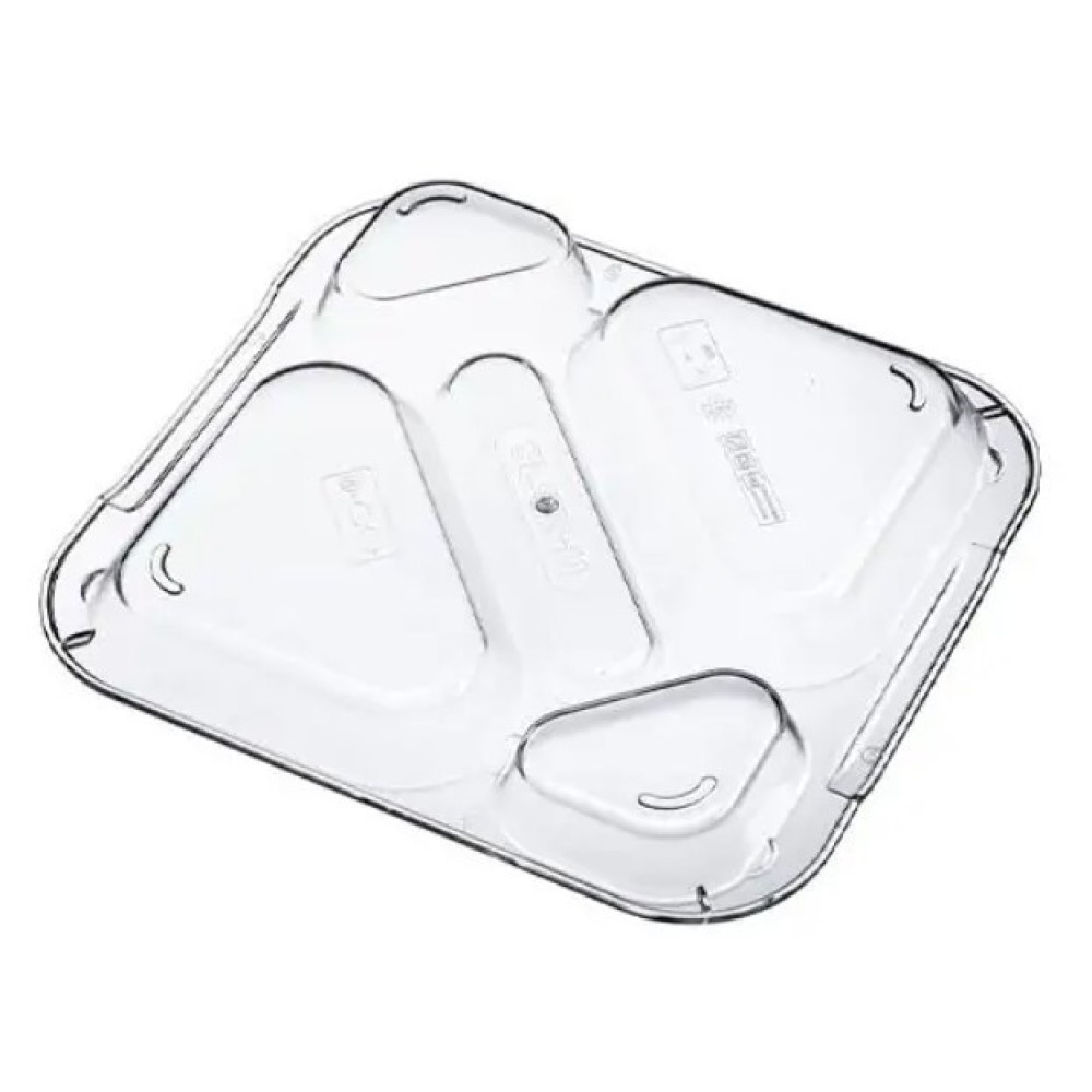 5-compartment food tray lid Polycarbonate Transporate