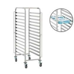 5 compartments food tray Trolley