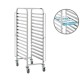 5 compartments food tray Trolley