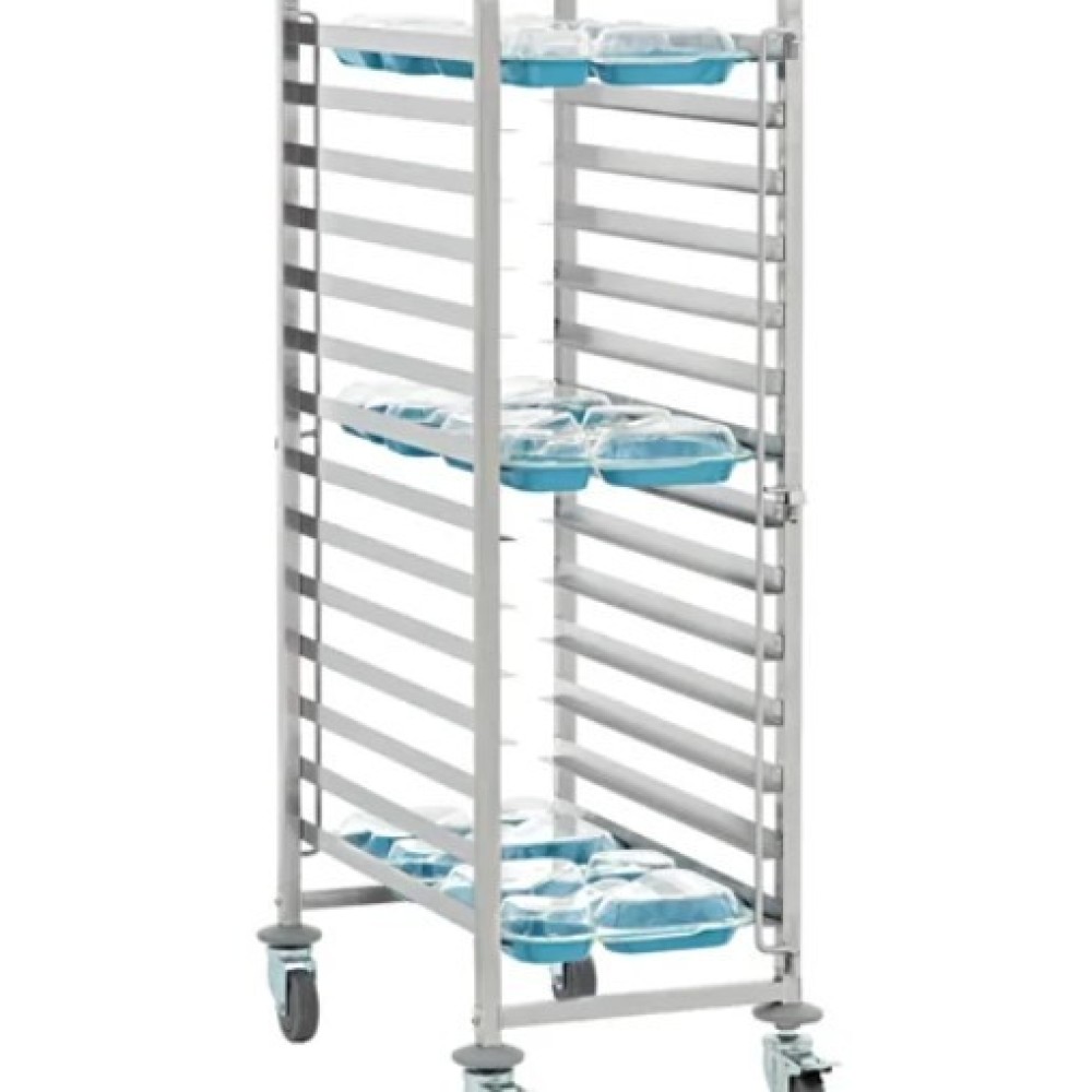 5 compartments food tray Trolley