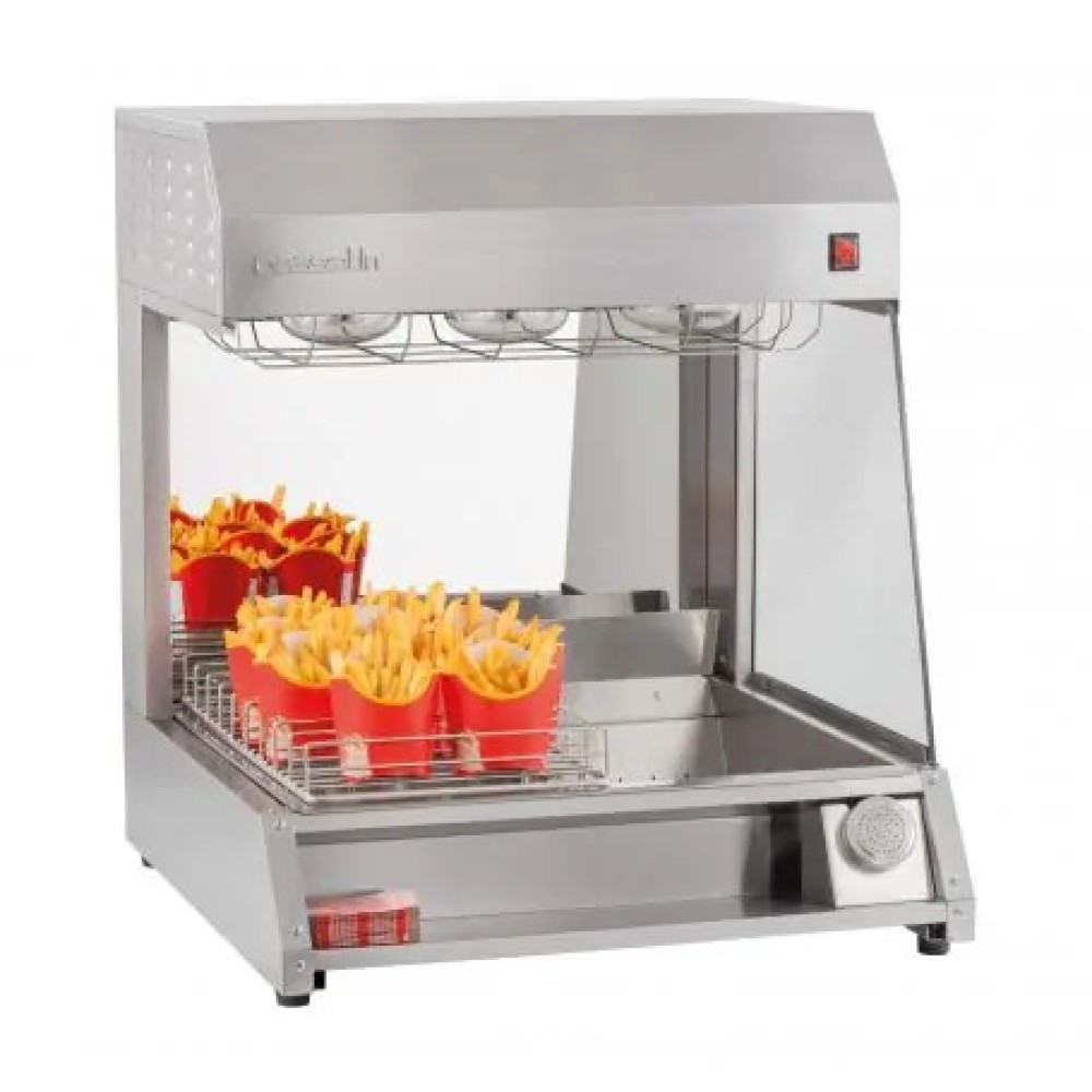 French fries holding station with infrared lamp