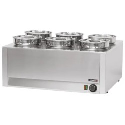 Kastmesoojendaja bain-marie 6 x 4,5L