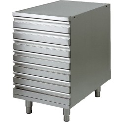 Pizza drawer with pull-out shelves