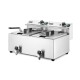 Friteuse manuelle Profi Line avec robinet de sortie, 2 x 8 l