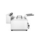 Friteuse manuelle Profi Line avec robinet de sortie, 2 x 8 l