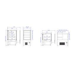 Confectionery showcase INNOVA 140.110 REMOTE