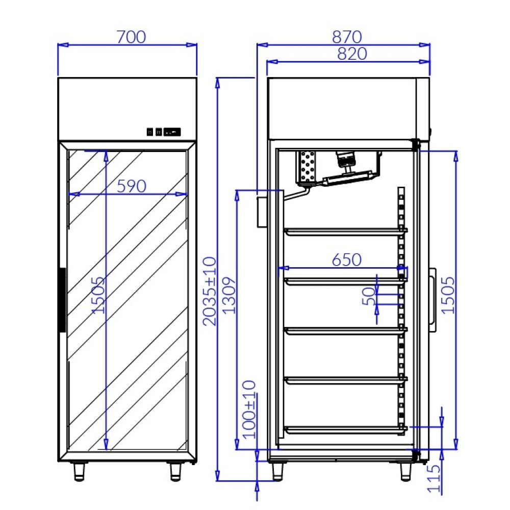 Refrigerator JOLA1 AG-GASTRO