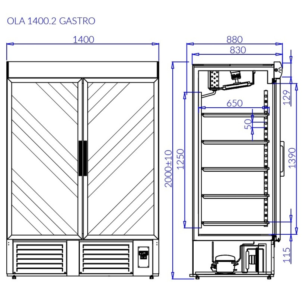 Refrigerator OLA2 GASTRO