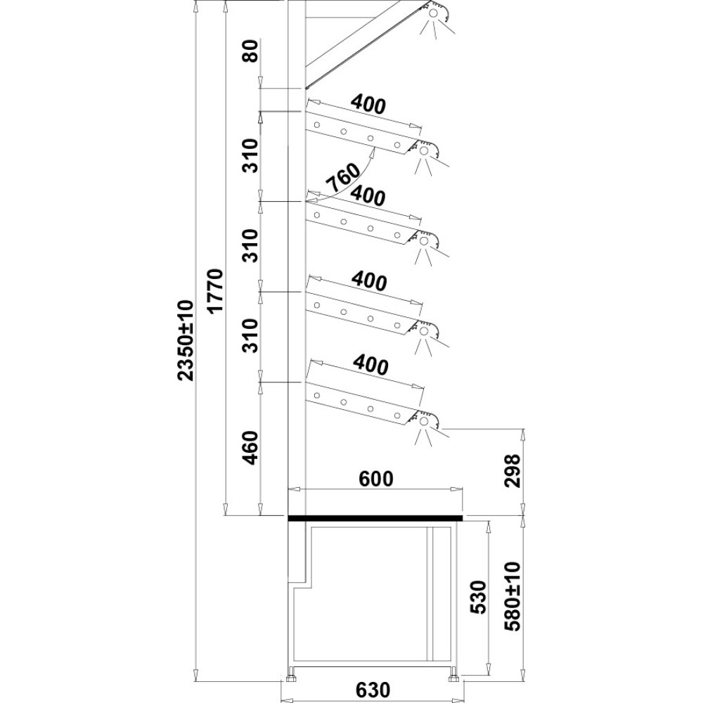 Shelf TADEUSZ 0.7