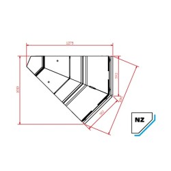 Ārejais stūris PROXIMA NZ45 REMOTE