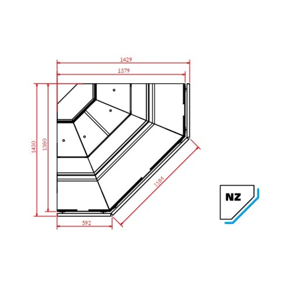 Ārejais stūris PROXIMA NZ90 REMOTE