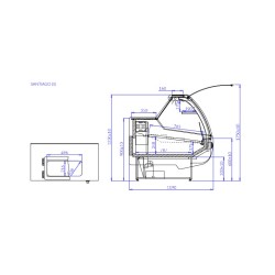 Cold showcase SANTIAGO 1.1S REMOTE