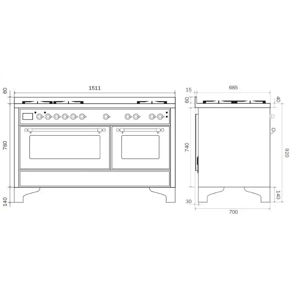 Range Cooker Majestic M15N