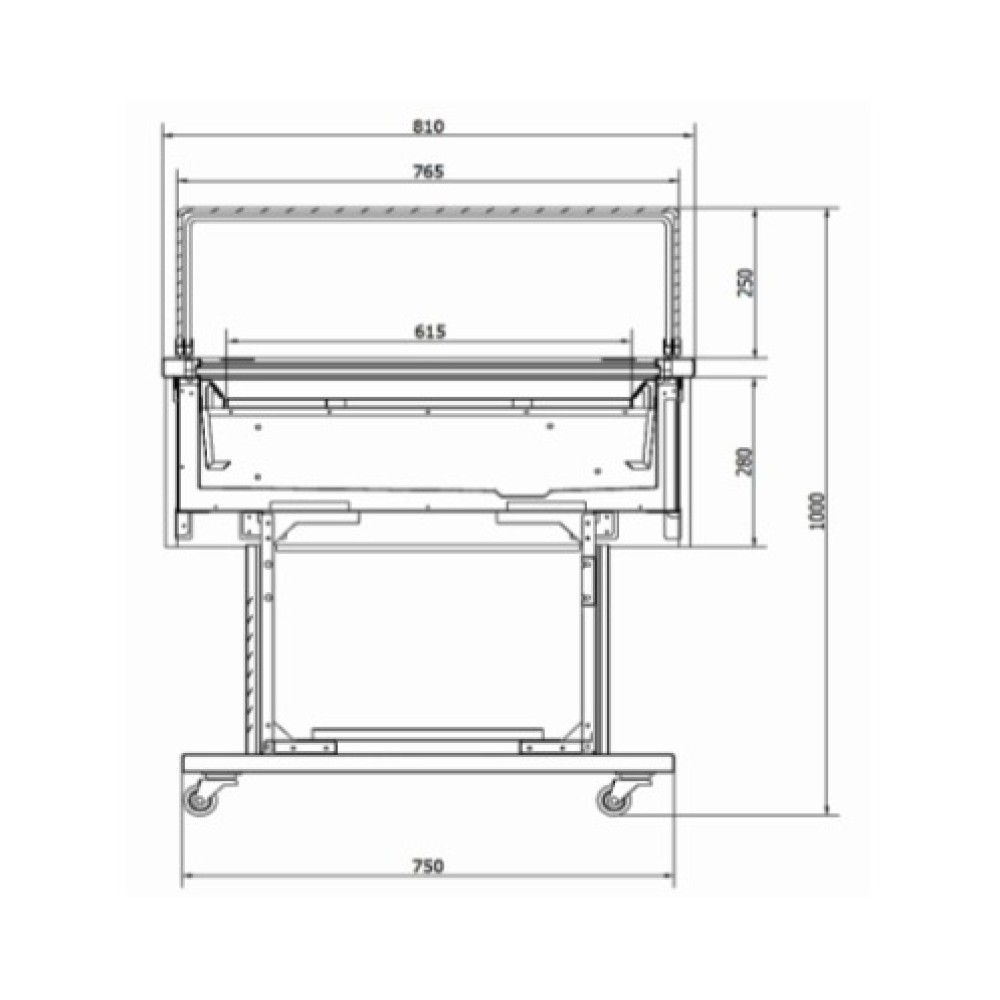 Kondiitritoodete presentatsioon Velvet 1345 mm