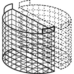 Basket for boiling pan 100l  1/2