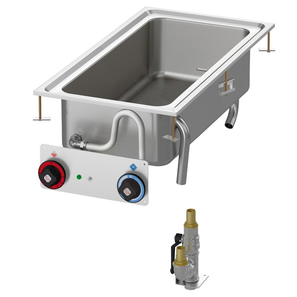 BAIN MARIE SINGLEPHASE BOWL FOR  GN 1/1+ GN 1/3 BMD-84EMX