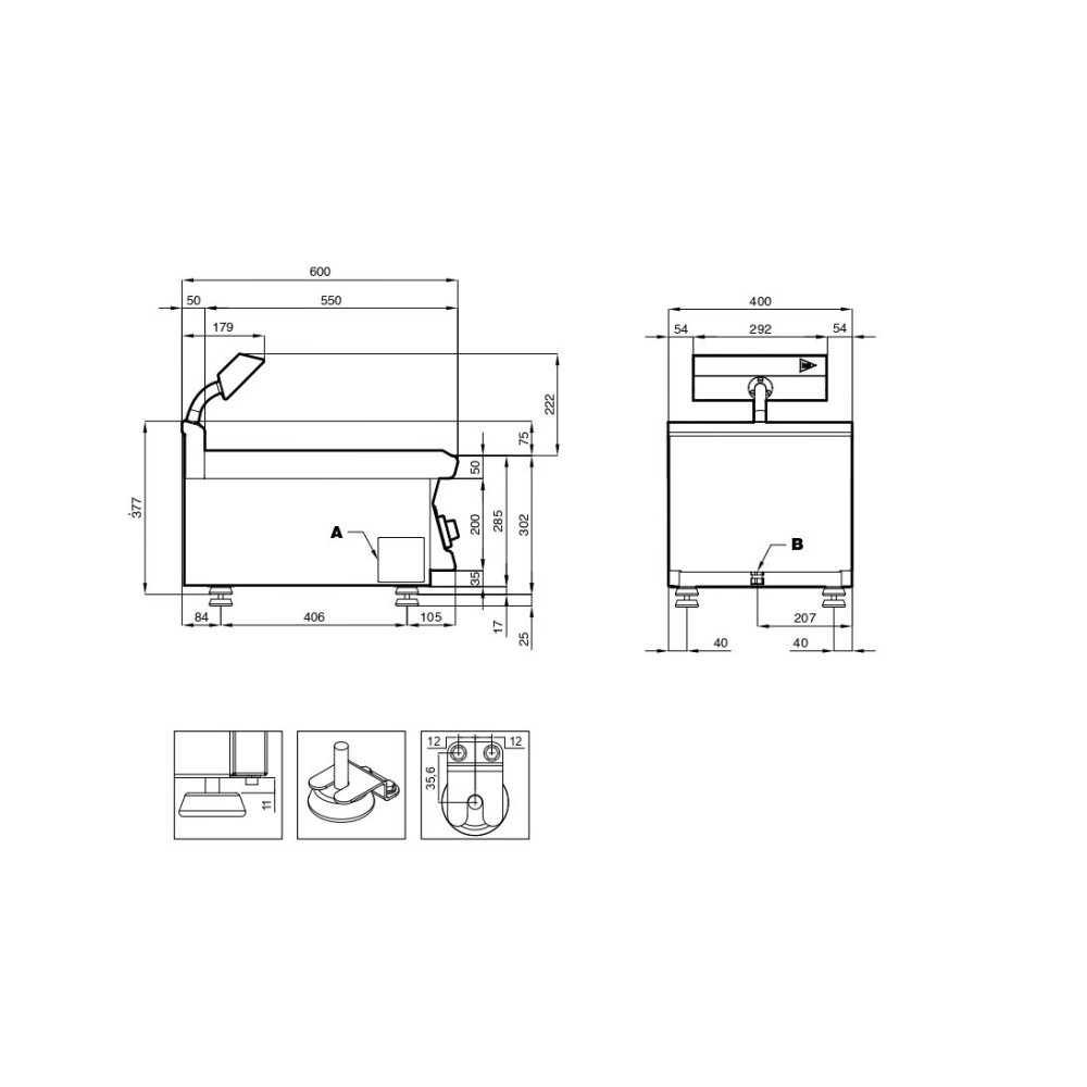 Cuisson à haut rendement Marmite électrique 200lt Smart Line, Ht de  basculement 600mm (232221)