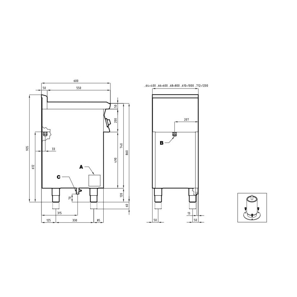 Elektripliit ahjuga CFM6-610ETX