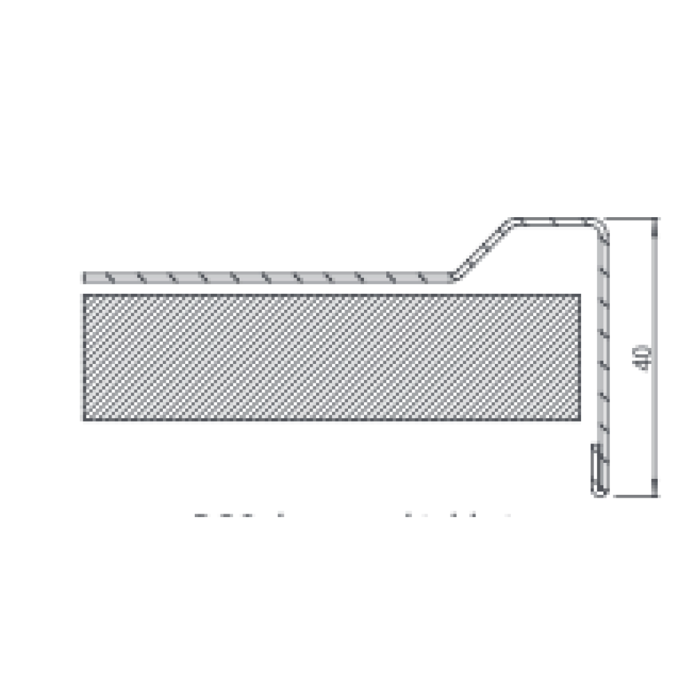 Stainless steel table top 3600