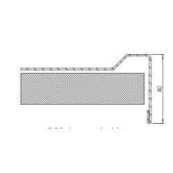 Stainless steel table top 3000