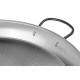 Paella pan from polished steel 80 cm