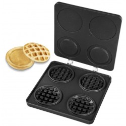 Waffle burger baking plate