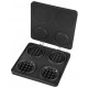 Waffle burger baking plate