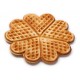 Heart waffle baking plate