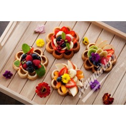 Waffle tart baking plate