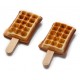 Waffle on a stick baking plate