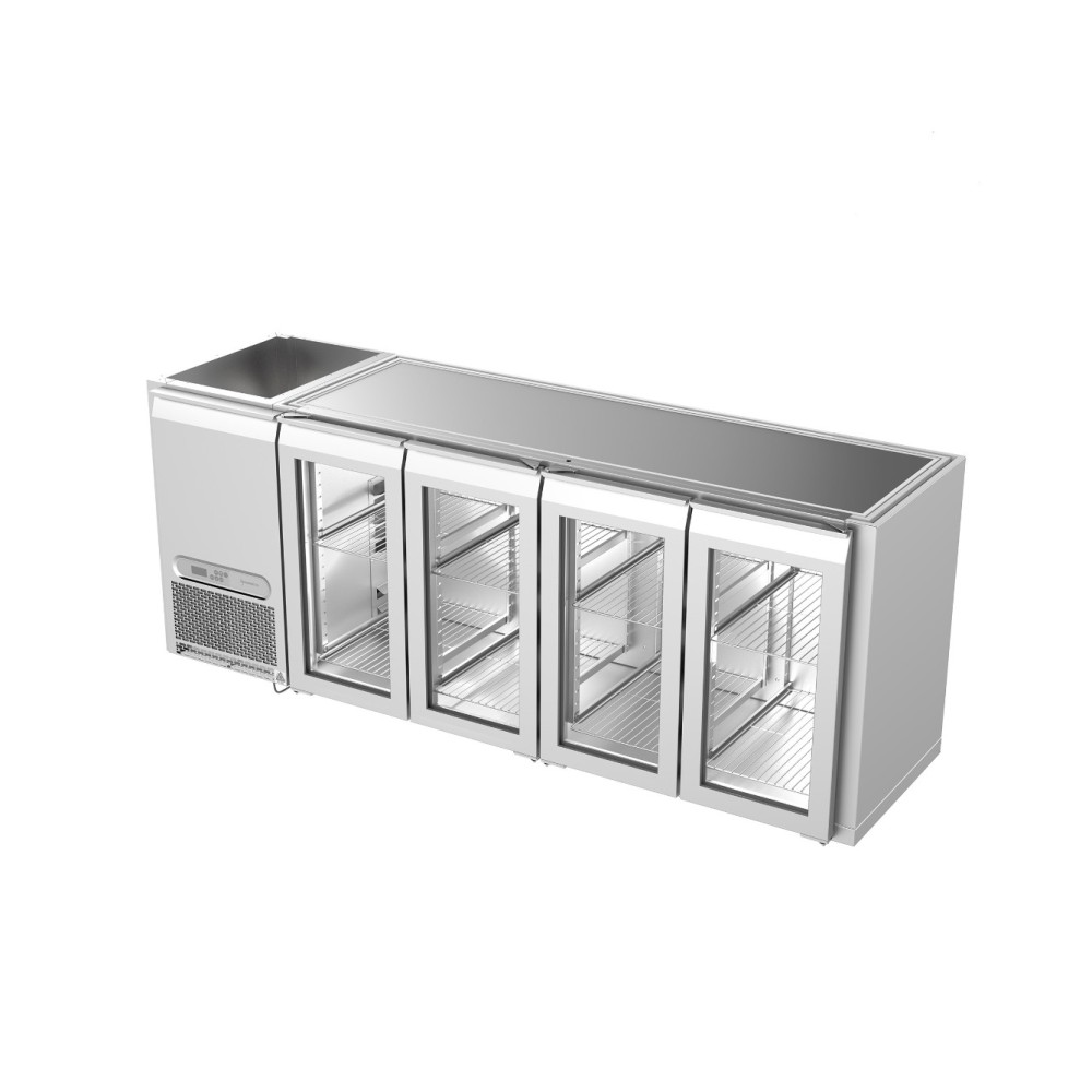 Backbar cooling counter 2 drawers, 3 doors