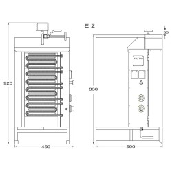 Elektrikebabimasin E2-S 30kg