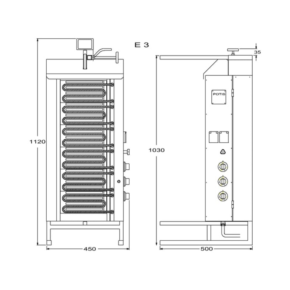 Elektriskais giross E3-S 50kg