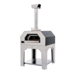 Wood-burning pizza oven with base TITAN