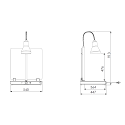 Carving station with infrared lamp Helios 1/1 FLEX P1