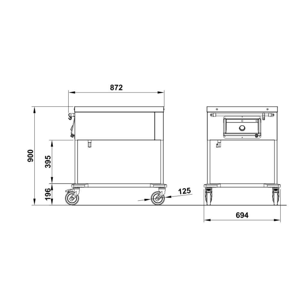 Pārvietojams marmīts 2 GN1/1 COMPASS 2BM