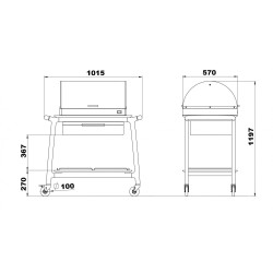 Serving trolley ARIANNA REF2