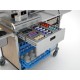 BREAKFAST DISTRIBUTION TROLLEY FOR IN-ROOM TRAYS PREPARATION A-CARE