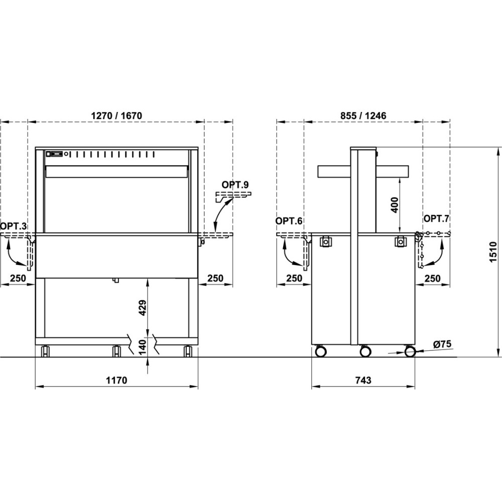 Bain-marie heating  ATHENA 3 BM