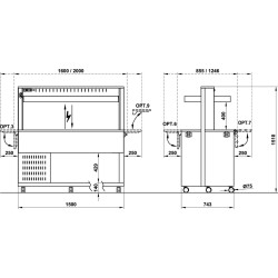 REFRIGERATED BUFFET ATHENA 4 RV/M