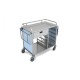 BREAKFAST DISTRIBUTION TROLLEY FOR IN-ROOM TRAYS PREPARATION A-CARE